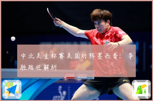 中北美金杯赛美国对阵墨西哥：争胜路径解析